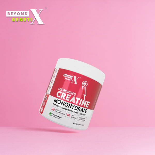 Beyond Genetix Creatine Monohydrate – Fruit Punch Flavor |  Power, Performance & Recovery - Image 2