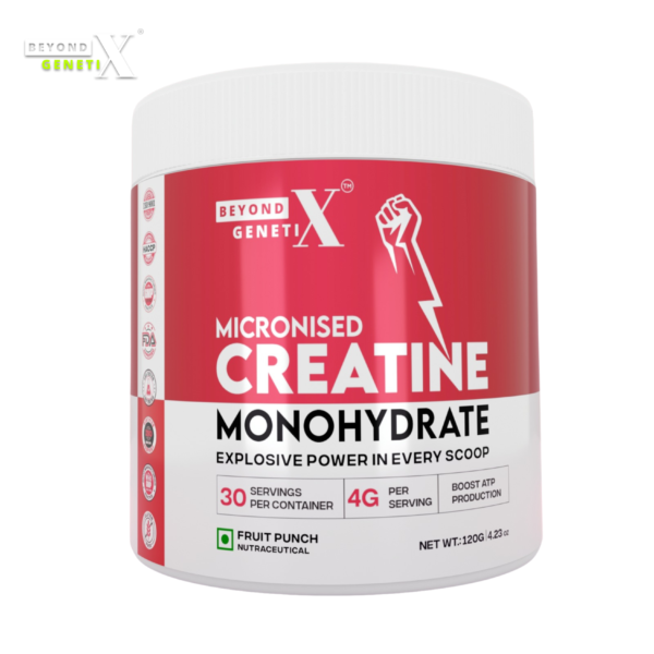 Beyond Genetix Creatine Monohydrate – Fruit Punch Flavor |  Power, Performance & Recovery