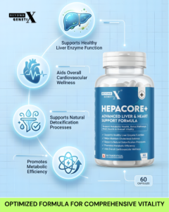 HepaCore+   | Advanced Liver & Heart Support Formula | Detox, Metabolic Health & Vitality Booster