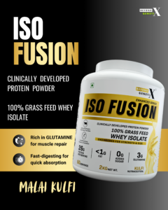 ISO FUSION – 100% GRASS FEED WHEY ISOLATE | Kulfi Flavour 🍦
