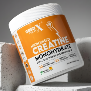Beyond Genetix Creatine Monohydrate – Mango Flavour | 100 GM | Strength, Power & Muscle Performance