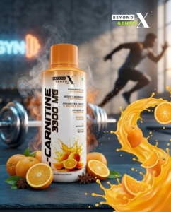 Beyond Genetix L-Carnitine 3300 mg – High Potency Fat Burner | Rapid Energy & Endurance Support | Refreshing Orange Blast Flavor